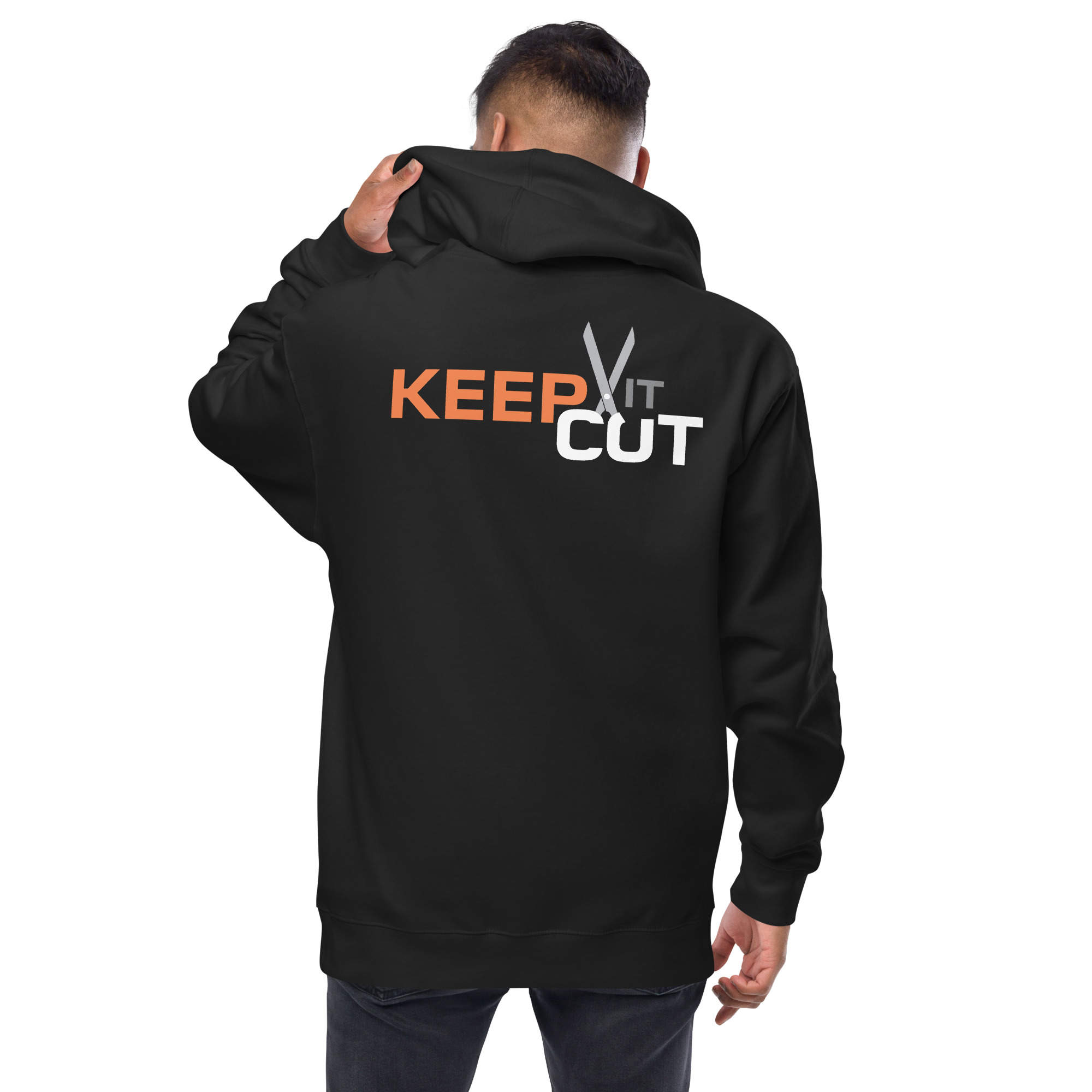 Unisex fleece zip up hoodie – Keep It Cut